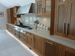 dark oak shaker style kitchen