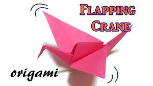 origami flapping crane step by step