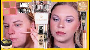 full face of w7 makeup more dupes