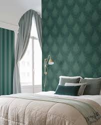Schlafzimmer tapeten für deinen wohlfühlraum finden. Tapete Belshire In Dunkelgrun Von Rasch Textil Mit Ornamenten