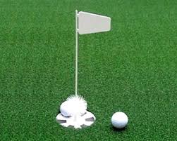 net return putting cup and flag