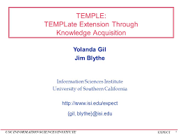 1 Usc Information Sciences Institute Expect Temple Template