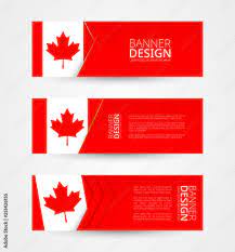 design template in color of canada flag