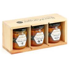 3 honey jars from france gift set