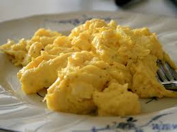 scrambled eggs in the microwave today