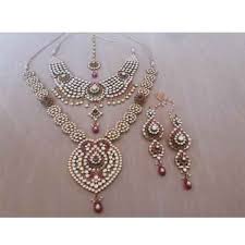 complete bridal jewelry set 22k gold