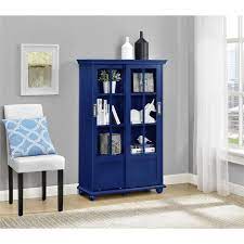 Aaron Lane Bookcase With Sliding Glass