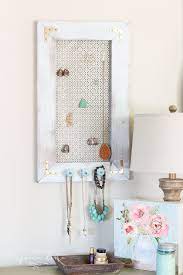 Make your boxes, holders, and racks. Diy Industrial Jewelry Organizer The Turquoise Home