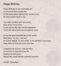 happy birthday poem by anish chouhan