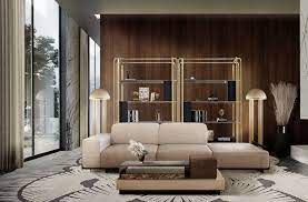 Luxury Modern Living Room In Warm Tones