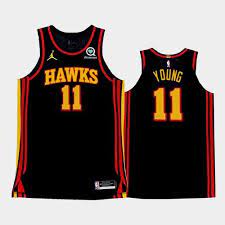 Can you name the first 4? Men S Atlanta Hawks 11 Trae Young 2020 2021 Black Statement Jersey Sw456097 On Artfire