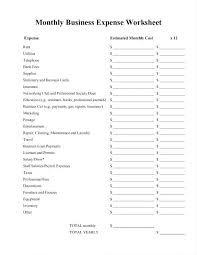 Small Business Monthly Expense Report Business Expenses List