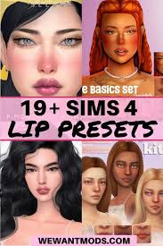 27 kissable sims 4 lip presets
