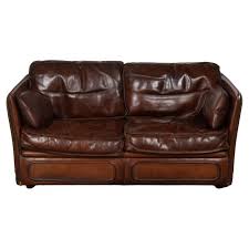 roche bobois saddle leather sofa after