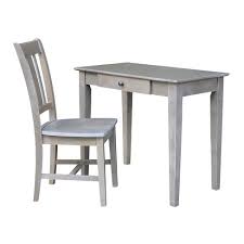 Free shipping on orders $35+ & free returns. Small Desk With Drawer And Chair Washed Gray Taupe International Concepts Target