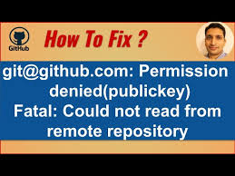 how to fix github permission denied
