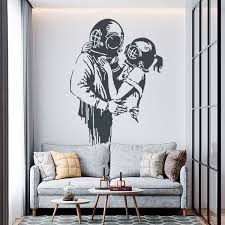 Banksy Wall Sticker Couple Of Divers