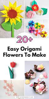 20 easy origami flowers to make