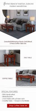 cotesfield midcentury rustic solid wood