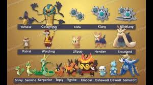 Pokémon Go Nicaragua - La primera oleada de Pokémon de la 5ta generacion  serán los 3 iniciales Snivy, Tepic, Oshawott y 4 mas Yamask, Klink, Patrat  y Lillipup con sus respectivas evoluciones,