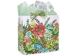Succulent Garden Paper Gift Bags Filly