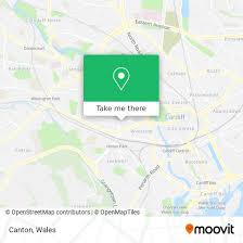 to canton in cardiff by bus or train
