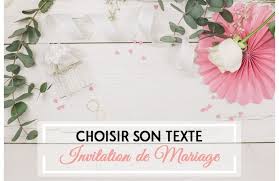 exemples de texte invitation mariage