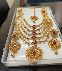 indian gold plated jewelry set women s