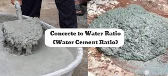 water cement ratio and concrete
