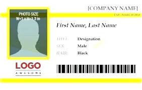 With Id Badge Template Company Generic Visitor And Pass Main
