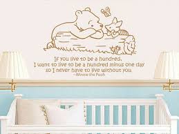 winnie the pooh wall decal kid quote