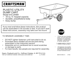 craftsman 610 24489 user manual pdf
