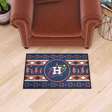 fanmats houston astros holiday sweater starter mat accent rug 19in x 30in