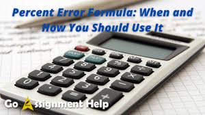 Calculate Percentage Error Formula