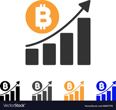 Bitcoin Bar Chart Trend Icon