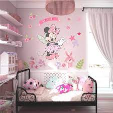 Minnie Mouse Birthday Wall Decor Wandtattoos Rosa W 228 Nde  gambar png