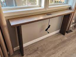 Console Table W Power Charging