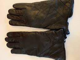 rw rugged wear leather gloves black
