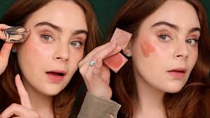 how to apply cream blush placement