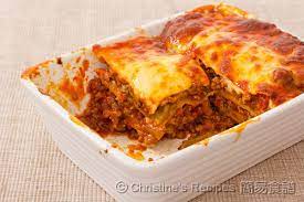 lasagna beef and eggplant christine