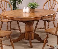 Cherry is known for its bold grain patterns and color which both add tremendous depth to the finish. Missouri Rustic Oak Single Pedestal Dining Table From Eci Furniture Coleman Furniture