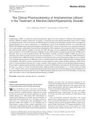 Pdf The Clinical Pharmacokinetics Of Amphetamines Utilized