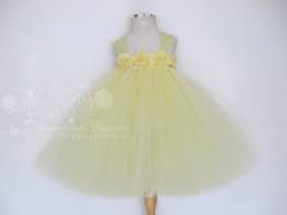 pale yellow flower dress tutu