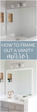 how to frame a bathroom mirror budget