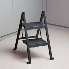 Tall Folding Step Stool With Wall Mount