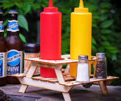 beer condiment picnic table rack kit