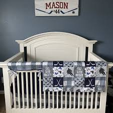 baby boy crib bedding woodland nursery