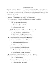 Literature Review Outline Template Apa Sample For Research