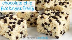 chocolate chip rice krispie treats