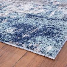 luxe weavers euston collection 7680 blue abstract area rug 8x10